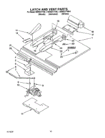 08 - Latch And Vent parts for Kitchenaid Oven KEBS277YWH1 from AppliancePartsPros.com
