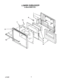 05 - Lower Oven parts for Kitchenaid Oven KEMS377XBL2 from AppliancePartsPros.com