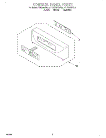 02 - Control Panel, Literature parts for Kitchenaid Oven KEMS307DBL2 from AppliancePartsPros.com