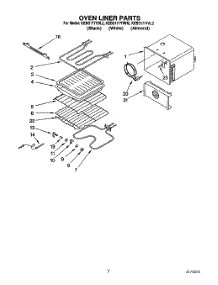 05 - Oven Liner parts for Kitchenaid Oven KEBS177YBL2 from AppliancePartsPros.com