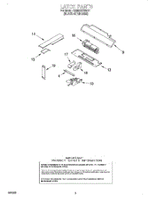 04 - Latch parts for Kitchenaid Oven KEMS307DBS4 from AppliancePartsPros.com