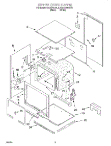 02 - Upper Oven parts for Kitchenaid Oven KEBS246BWH3 from AppliancePartsPros.com