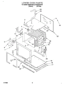 03 - Lower Oven parts for Kitchenaid Oven KEBS246YWH3 from AppliancePartsPros.com