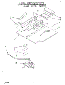 06 - Latch And Vent parts for Kitchenaid Oven KEBS208ABL0 from AppliancePartsPros.com
