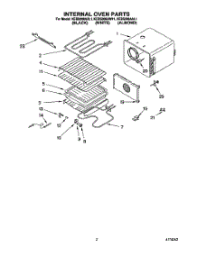 02 - Internal Oven parts for Kitchenaid Oven KEBS208AAL1 from AppliancePartsPros.com