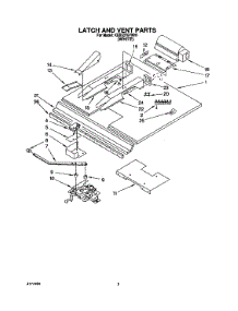 05 - Latch And Vent parts for Kitchenaid Oven KEBS276YWH1 from AppliancePartsPros.com