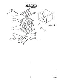 06 - Unit parts for Kitchenaid Oven KEBS276YWH1 from AppliancePartsPros.com