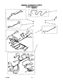 07 - Wiring Harness parts for Kitchenaid Oven KEBS276YWH1 from AppliancePartsPros.com