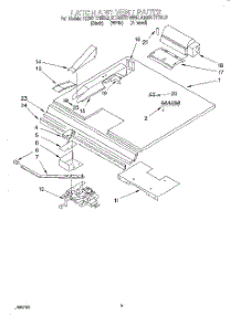 02 - Latch And Vent parts for Kitchenaid Oven KEBS177BWH3 from AppliancePartsPros.com