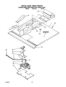 08 - Latch And Vent parts for Kitchenaid Oven KEBS277YWH0 from AppliancePartsPros.com