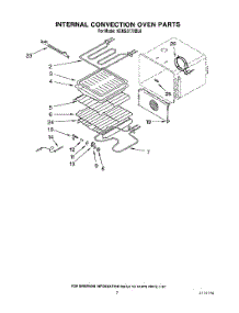06 - Internal Convection Oven parts for Kitchenaid Oven KEMS377XBL0 from AppliancePartsPros.com