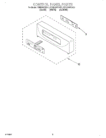 02 - Control Panel, Literature parts for Kitchenaid Oven KEMS307DAL1 from AppliancePartsPros.com