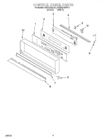 03 - Control Panel, Literature parts for Kitchenaid Oven KEBS276BWH3 from AppliancePartsPros.com