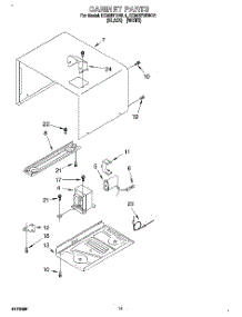 09 - Cabinet parts for Kitchenaid Oven KEMI371BBL1 from AppliancePartsPros.com