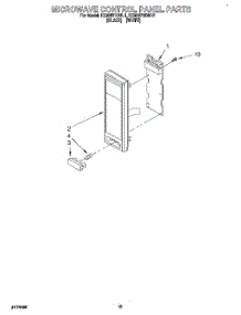 11 - Microwave Control Panel parts for Kitchenaid Oven KEMI371BBL1 from AppliancePartsPros.com