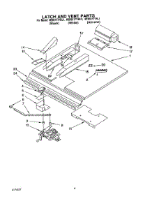 03 - Latch And Vent parts for Kitchenaid Oven KEBS177YAL1 from AppliancePartsPros.com