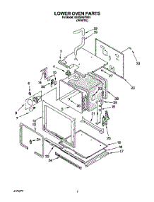 03 - Lower Oven parts for Kitchenaid Oven KEBS246YWH1 from AppliancePartsPros.com