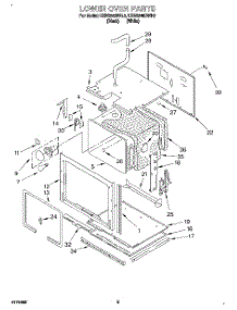 03 - Lower Oven parts for Kitchenaid Oven KEBS246BBL2 from AppliancePartsPros.com