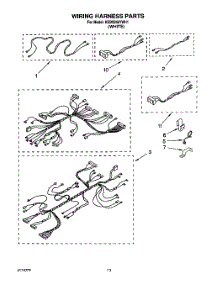 07 - Wiring Harness parts for Kitchenaid Oven KEBS246YWH1 from AppliancePartsPros.com