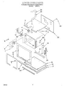 02 - Lower Oven parts for Kitchenaid Oven KEBS276BBL3 from AppliancePartsPros.com