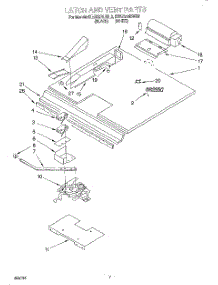 05 - Latch And Vent parts for Kitchenaid Oven KEBS276BBL3 from AppliancePartsPros.com