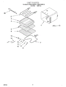 06 - Unit parts for Kitchenaid Oven KEBS276BBL3 from AppliancePartsPros.com