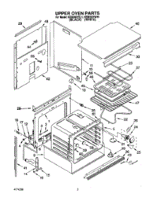 02 - Upper Oven parts for Kitchenaid Oven KEBI200YBL1 from AppliancePartsPros.com