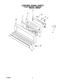 06 - Control Panel parts for Kitchenaid Oven KEBI200YBL1 from AppliancePartsPros.com