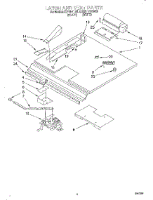 03 - Latch And Vent parts for Kitchenaid Oven KEBI141BWH3 from AppliancePartsPros.com