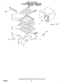 06 - Unit parts for Kitchenaid Oven KEBS276YBL4 from AppliancePartsPros.com
