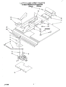 04 - Latch And Vent parts for Kitchenaid Oven KEBS246YBL3 from AppliancePartsPros.com