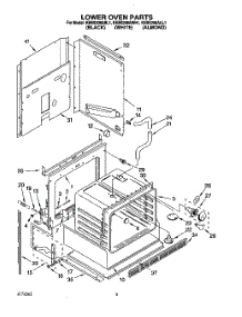 04 - Lower Oven parts for Kitchenaid Oven KEBS208ABL1 from AppliancePartsPros.com