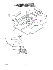 06 - Latch And Vent parts for Kitchenaid Oven KEBS208ABL1 from AppliancePartsPros.com