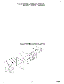 05 - Convection Fan parts for Kitchenaid Oven KEBS208AWH0 from AppliancePartsPros.com