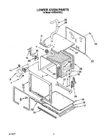 03 - Lower Oven parts for Kitchenaid Oven KEBS246YBL2 from AppliancePartsPros.com