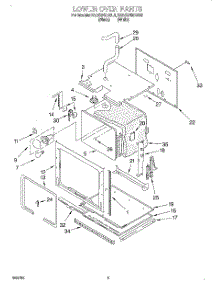 03 - Lower Oven parts for Kitchenaid Oven KEBS246BBL3 from AppliancePartsPros.com