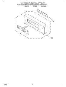 02 - Control Panel, Literature parts for Kitchenaid Oven KEMS307DAL4 from AppliancePartsPros.com