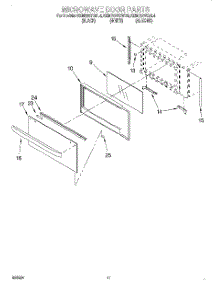 09 - Microwave Door, Optional parts for Kitchenaid Oven KEMS307DAL4 from AppliancePartsPros.com