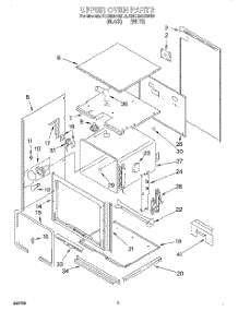 03 - Upper Oven, Literature parts for Kitchenaid Oven KEBI241BBL3 from AppliancePartsPros.com
