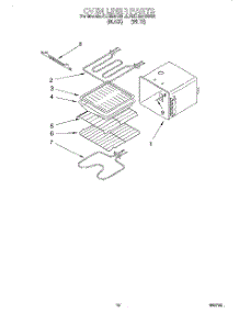 07 - Oven Liner parts for Kitchenaid Oven KEBI241BBL3 from AppliancePartsPros.com