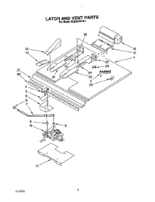 05 - Latch And Vent parts for Kitchenaid Oven KEBS246YBL1 from AppliancePartsPros.com