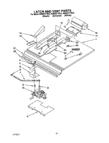 07 - Latch And Vent parts for Kitchenaid Oven KEBS277YBL2 from AppliancePartsPros.com