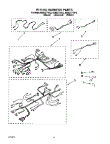 08 - Wiring Harness parts for Kitchenaid Oven KEBS277YBL2 from AppliancePartsPros.com