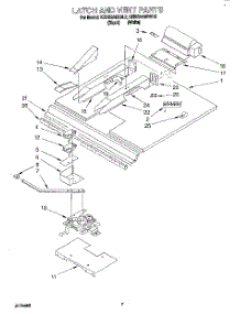 04 - Latch And Vent parts for Kitchenaid Oven KEBS246BWH2 from AppliancePartsPros.com