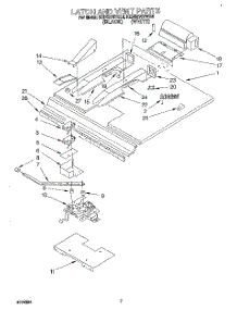 05 - Latch And Vent parts for Kitchenaid Oven KEBS276YWH4 from AppliancePartsPros.com