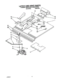 05 - Latch And Vent parts for Kitchenaid Oven KEBS276YWH0 from AppliancePartsPros.com