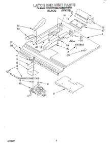 05 - Latch And Vent parts for Kitchenaid Oven KEBS276YBL3 from AppliancePartsPros.com