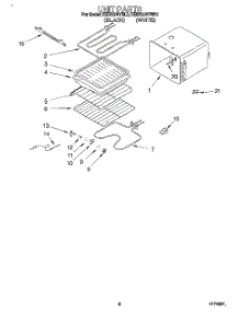06 - Unit parts for Kitchenaid Oven KEBS276YBL3 from AppliancePartsPros.com
