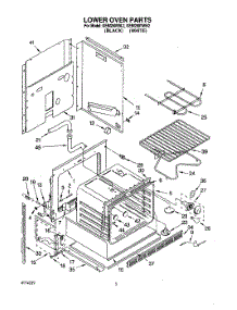 03 - Lower Oven parts for Kitchenaid Oven KEBI200YBL2 from AppliancePartsPros.com
