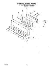 06 - Control Panel parts for Kitchenaid Oven KEBI200YBL3 from AppliancePartsPros.com
